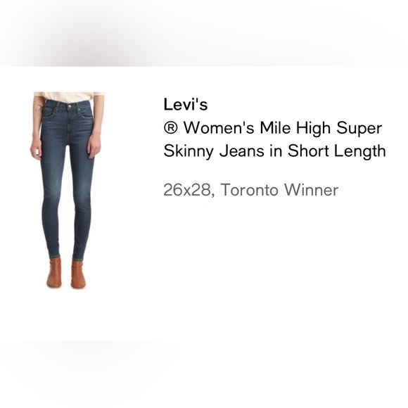 NWT - Levi's: a super skinny leg and ultra high-rise fit. It’s new. - Picture 2 of 10